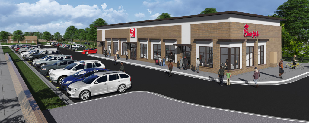 Vine City restaurant exterior rendering